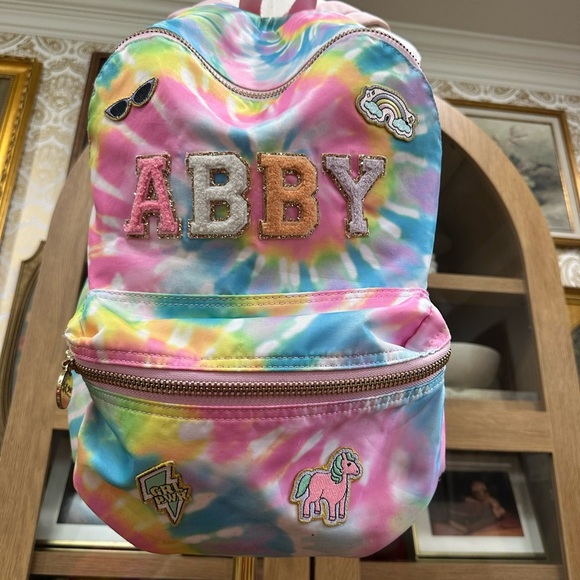Stoney Clover Lane Colorful Tie-Dye Backpack - Picture 1 of 13